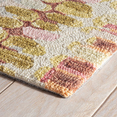 Paint Chip Hand Hooked Wool Rug - Pastel Pink, 4' x 6'
