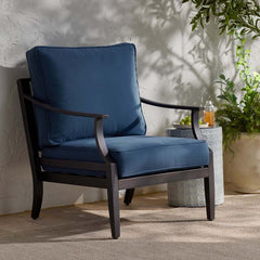 Deep Seat Chair & Seatback Cushion - Sapphire, Large