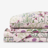 Bloom Meadow Classic Smooth Sateen Bed Sheet Set - Blush, King