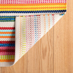 Bright Stripe Handwoven Indoor/Outdoor Rug - Multi, 2' x 3'