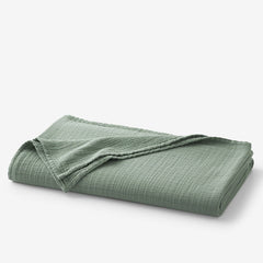 Gossamer Cotton Blanket - Thyme, Twin/Twin XL