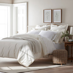 Classic Smooth Sateen Solid Pillowcase Set - Ivory, King
