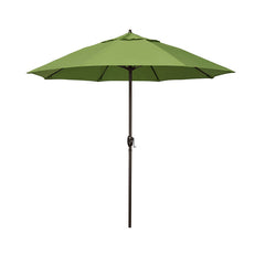 Round Outdoor Patio Umbrella, Aluminum with Auto Tilt Crank - Bronze Finish, Ginkgo, 7.5'