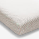 Ditsy Gingham Classic Cool Organic Cotton Percale Fitted Crib Sheet - Pink