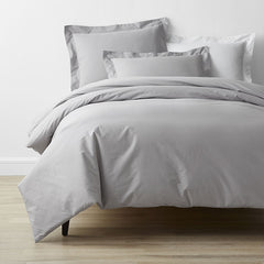 Classic Cool Cotton Percale Bed Duvet Cover - Gray Smoke, Twin/Twin XL