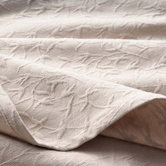 Delicate Floral Blanket - Beige, Full/Queen