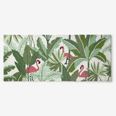 Hand-Hooked Indoor/Outdoor Rug - Tropical Flamingo, 30" x 72"