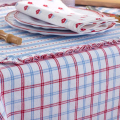 Classic Plaids Yarn-Dyed Tablecloth - Graph Plaid Red, 70 in. x 90 in.