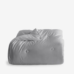 Classic Smooth Rayon Made From Bamboo Sateen Comforter - Pebble Gray, Twin/Twin XL