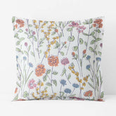 Garden Mirage Classic Cool Cotton Percale Sham - White Multi, Euro