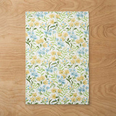 Garden Floral Cotton Tea Towels, Set of 2 - Gardenia Mist