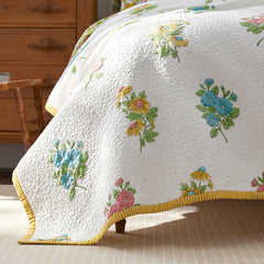 Lily Garden Quilted Sham - White Multi, Standard