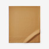 Classic Cool Cotton Percale Flat Bed Sheet - Amber, King/Cal King