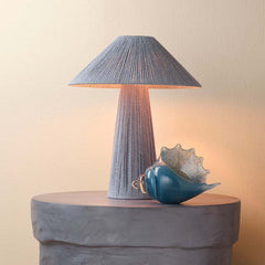Jute Rope Table Lamp - Blue