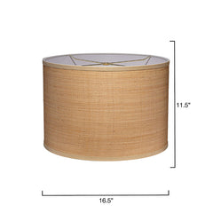 Natural Raffia Lamp Shade - Natural, Medium