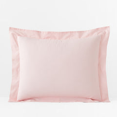 Classic Cool Organic Cotton Percale Solid Sham - Petal Pink, Standard