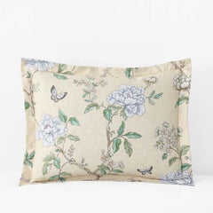 Peony Garden Premium Smooth Wrinkle-Free Sateen Sham - Beige Tan, King