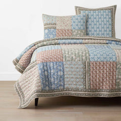 Anvitha Patchwork Quilt - Multi, Full/Queen