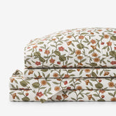 Garden Florals Premium Smooth Wrinkle-Free Sateen Bed Sheet Set - Cream Multi, Queen