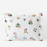 Ditsy Dahlia Classic Cool Cotton Percale Sham - White Multi, Standard