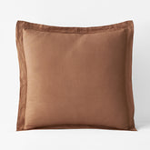 Premium Breathable Relaxed Linen Sham - Clay, Euro