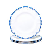 Maison Melamine Salad Plates, Set of 4 - White/Blue