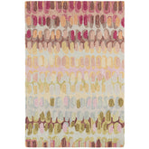 Paint Chip Hand Hooked Wool Rug - Pastel Pink, 6' x 9'