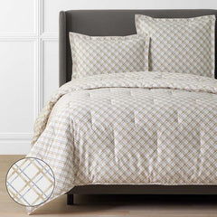 Leander Premium Smooth Wrinkle-Free Sateen Comforter - Gray Multi, Full/Queen