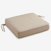 Replacement Boxed Edge Chair Cushion - Antique Beige, 21 in. x 19 in.