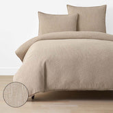 Mini Waffle Duvet Cover - Wheat, Full/Queen