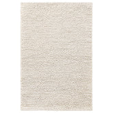 Chunky Handwoven Wool Rug - Ivory, 6' x 9'