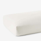 Luxe Smooth Egyptian Cotton Sateen Fitted Bed Sheet - Cream, King