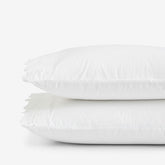 Eyelet Classic Cool Cotton Percale Solid Pillowcase Set - White, Standard