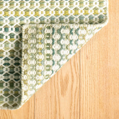 Poppy Handwoven Wool Rug - Moss, 2' 6" x 8' Runner