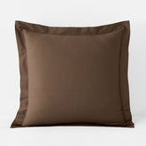 Classic Cool Cotton Percale Sham - Coffee, Euro