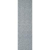 Herringbone Hand Tufted Wool Rug - Denim, 2' 3" x 8' Runner