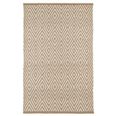 Diamond Handwoven Indoor/Outdoor Rug - Khaki, 3' x 5'