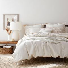 Classic All Season Breathable Cotton Knit Blanket - Ivory, King/Cal. King