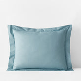 Premium Cool Supima® Cotton Percale Sham - Slate Blue, Standard