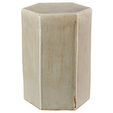 Ceramic Hexagon Side Table - Pistachio