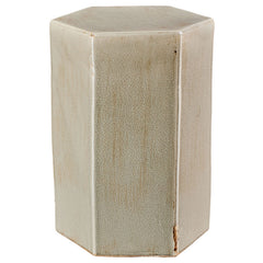 Ceramic Hexagon Side Table - Pistachio