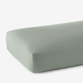 Classic Smooth Rayon Made From Bamboo Sateen Fitted Bed Sheet - Tarragon, Twin