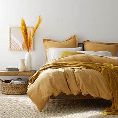 Brushed Cotton Duvet Cover - Nutmeg, Twin XL