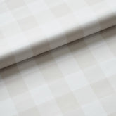 Ditsy Gingham Removable Wallpaper - Beige, Panel