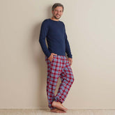 Family Flannel Men's Jogger Pants Pajama Set - Nantucket, XXXL