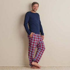 Family Flannel Men's Jogger Pants Pajama Set - Nantucket, XXXL