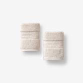 Mirage Aegean Cotton Washcloths, Set of 2 - Ecru
