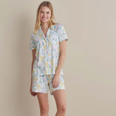 Cotton Modal Women's Shorts Set - Spring Garden, L