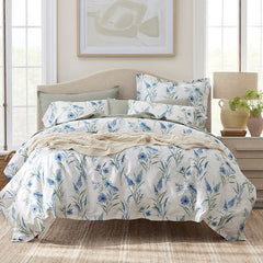 Nature's Vine Classic Smooth Sateen Sham - White Multi, Standard