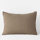 Premium Breathable Washed Linen Solid Sham - Pine Bark, Standard